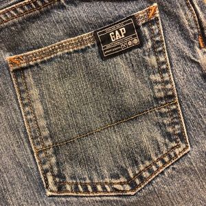 Boy’s straight leg blue jeans. GAP